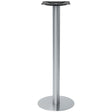 Base alta tonda Milano Inox PZ-B117