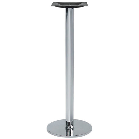 Base alta tonda Milano Cromo PZ-B118