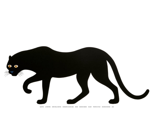 Quattro, la Pantera (50x70) Danese Milano, stampa serigrafica di Enzo Mari