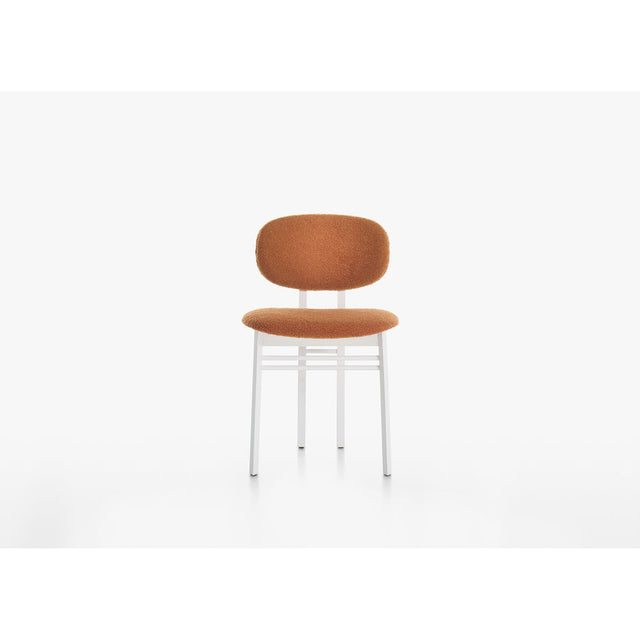 Sedia Med Acerbis in legno massello imbottita, design Giotto Stoppino e Lodovico Acerbis
