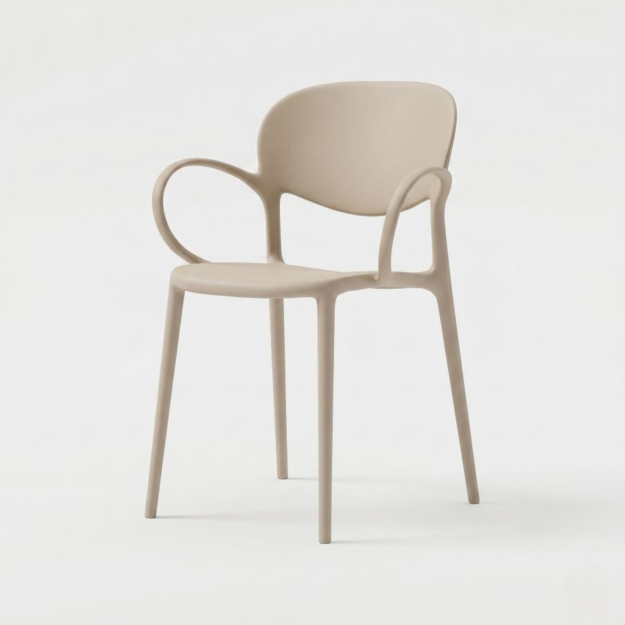 Sedia impilabile con braccioli Abby - Connubia