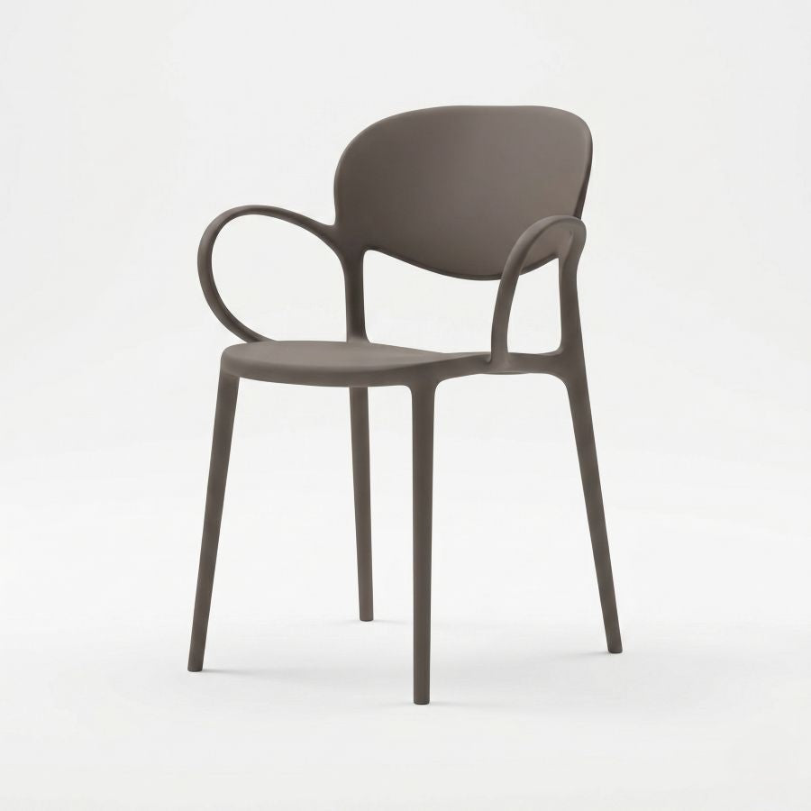 Sedia impilabile con braccioli Abby - Connubia