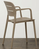 Sedia outdoor impilabile con braccioli Milano - Pozzoli