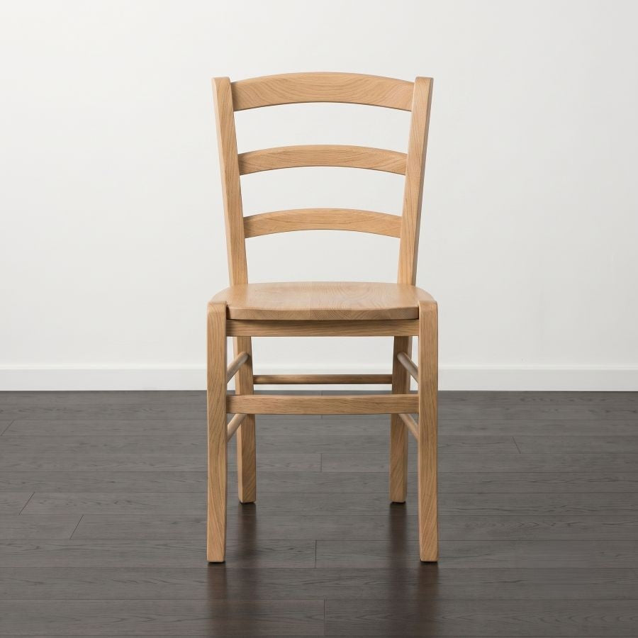 Sedia in Legno per Ristoranti Paesana – Faggio Naturale e Personalizzabile