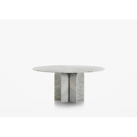 Tavolo rotondo Le Cupole Acerbis in marmo, design Francesco Meda e David Lopez Quincoces