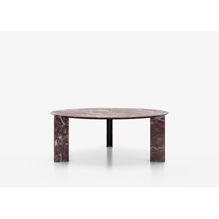 Tavolo Maxwell Acerbis interamente in marmo, design Massimo Castagna
