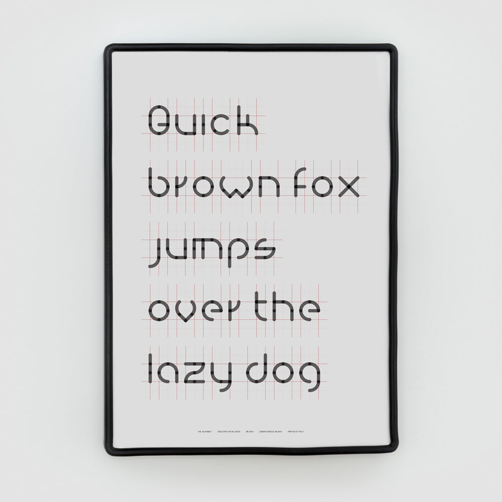 The Alphabet Danese Milano, stampa serigrafica di BIG - Bjarke Ingels Group