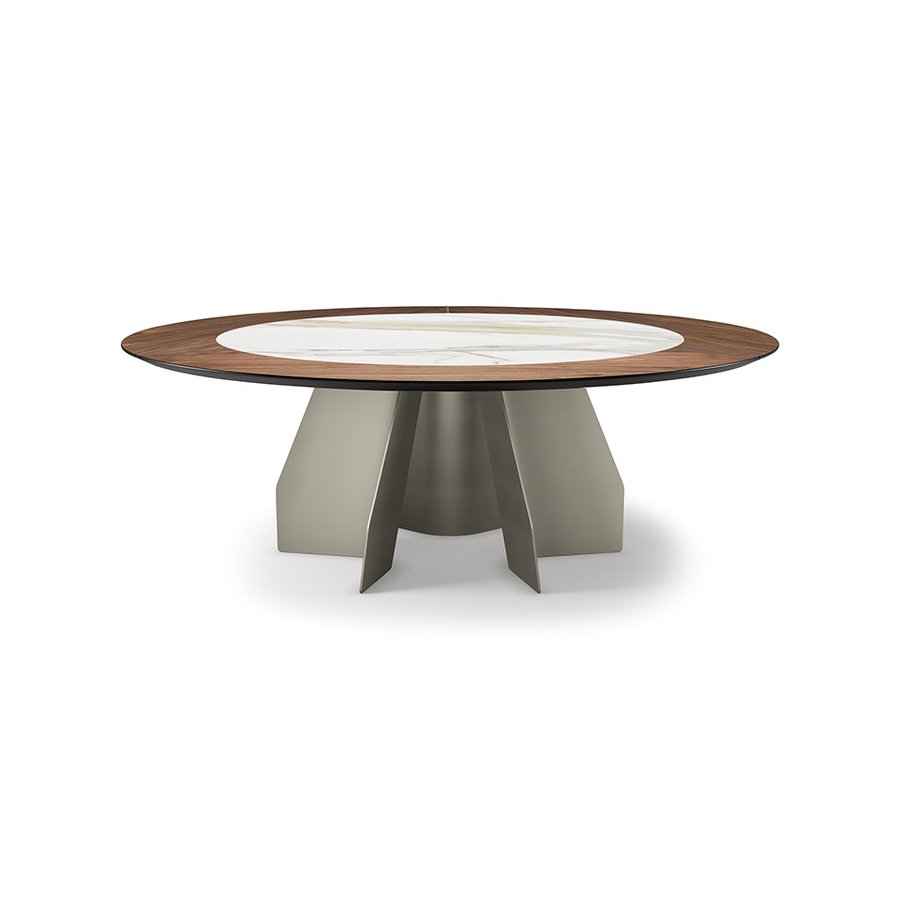 Tavolo Senator Ker-Wood Round Cattelan Italia