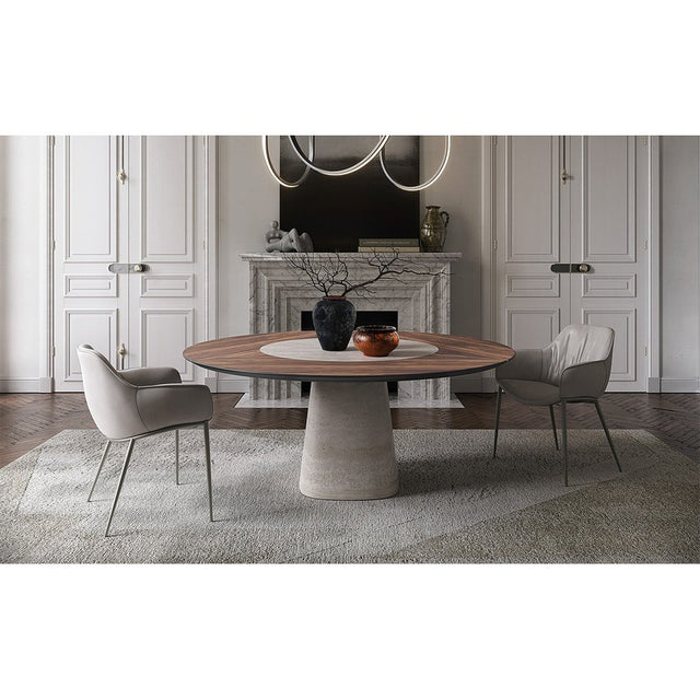 Tavolo Rado Ker-Wood Round Cattelan Italia