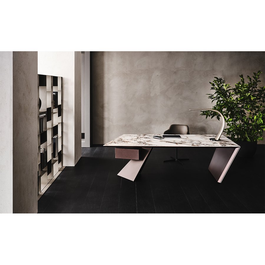 Scrivania Nasdaq Keramik Cattelan Italia