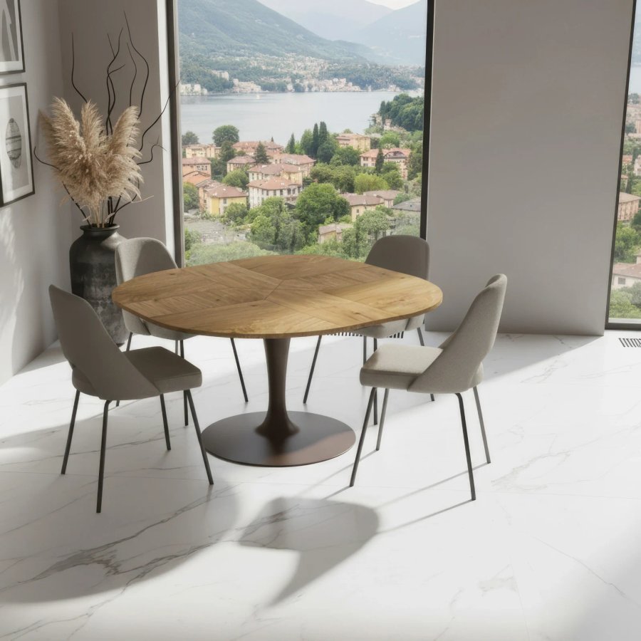 Tavolo Rotondo Allungabile Croissant Easyline