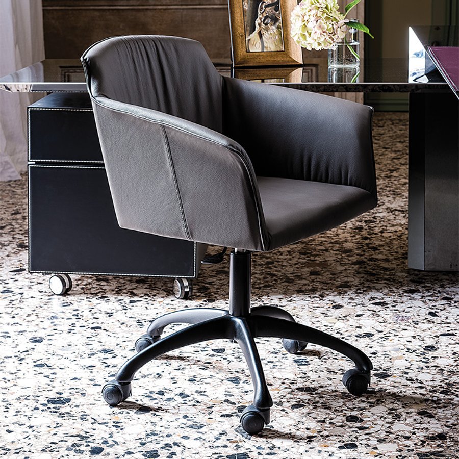 Sedia girevole Tyler Wheels Cattelan Italia