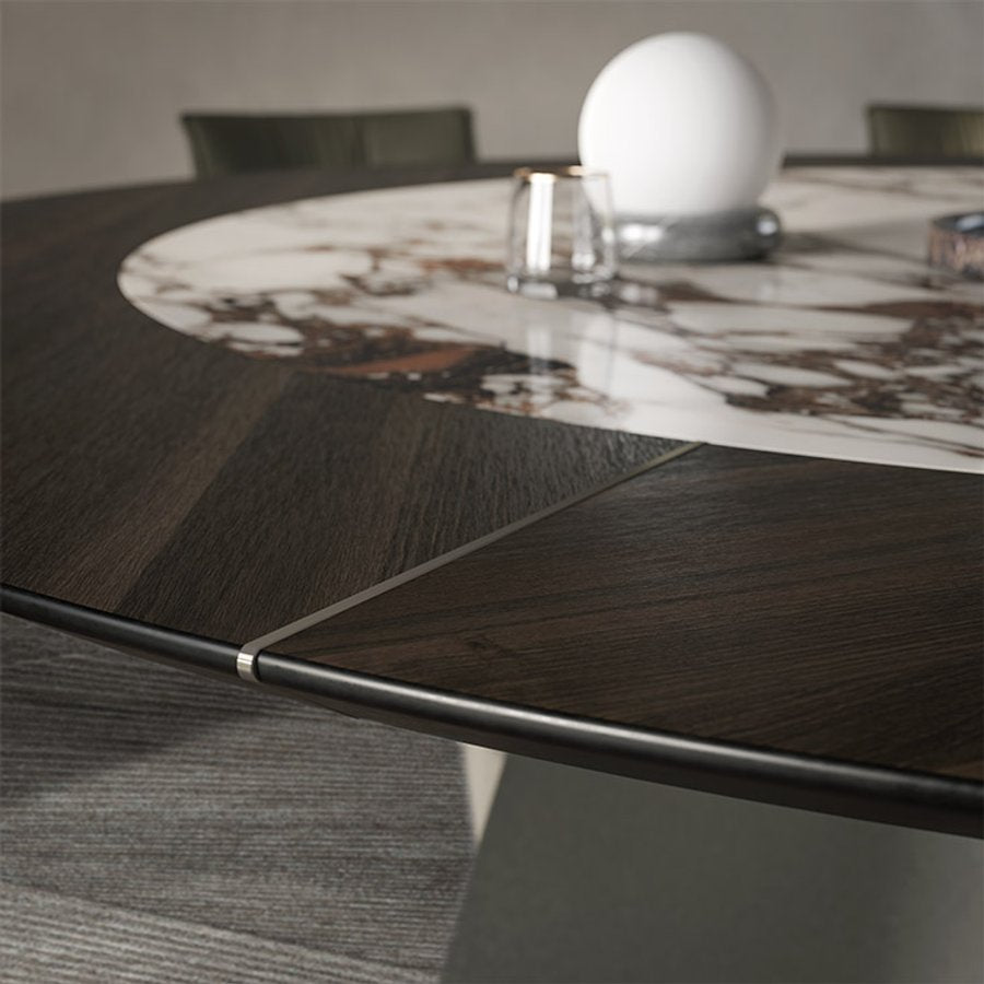 Tavolo Senator Ker-Wood Round Cattelan Italia