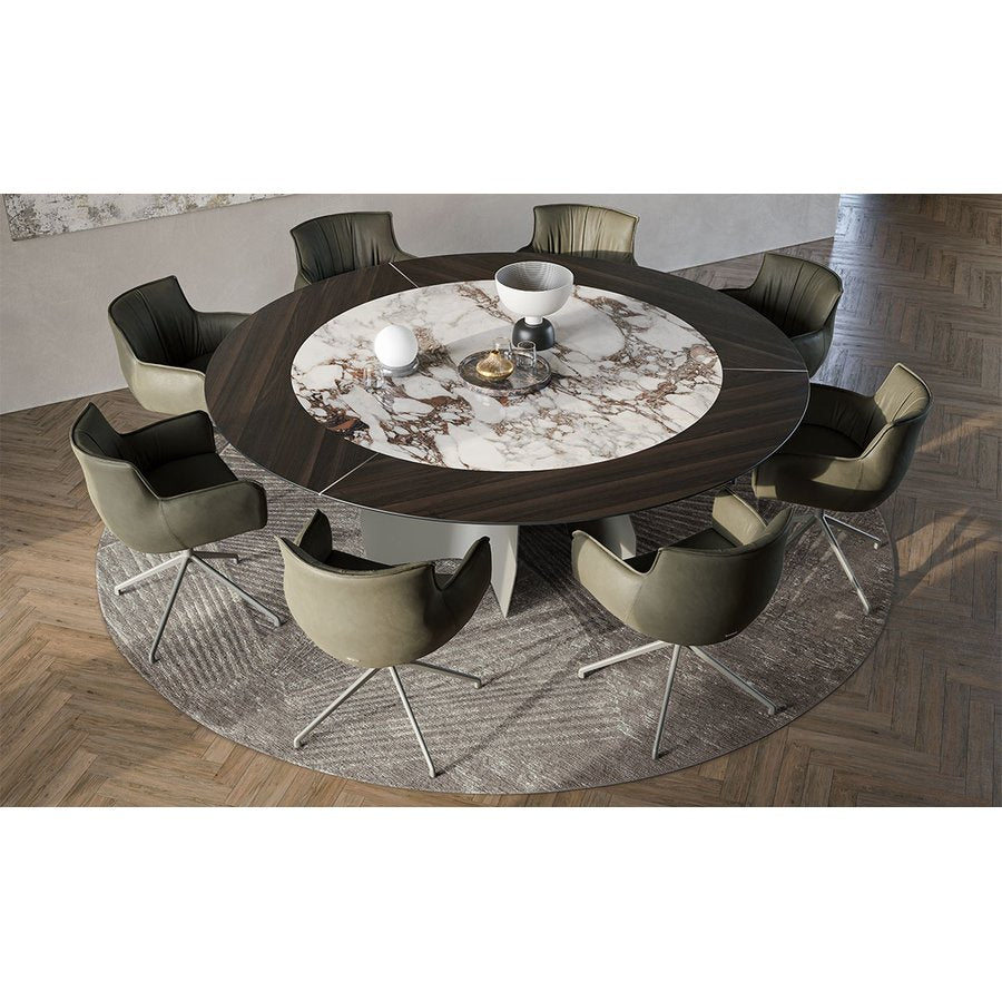 Tavolo Senator Ker-Wood Round Cattelan Italia