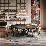 Tavolo Skorpio Ker-Wood Round Cattelan Italia